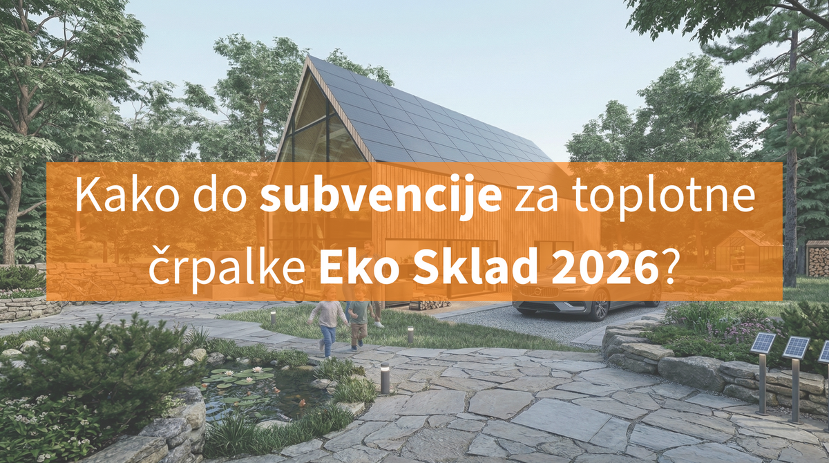 VODIČ: Kako do subvencije za toplotne črpalke Eko Sklad 2026?
